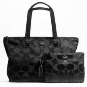 NWOT RARE Coach Black L Weekender Bag